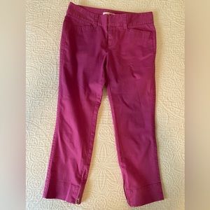 Loft capri crop pant zippered ankle
